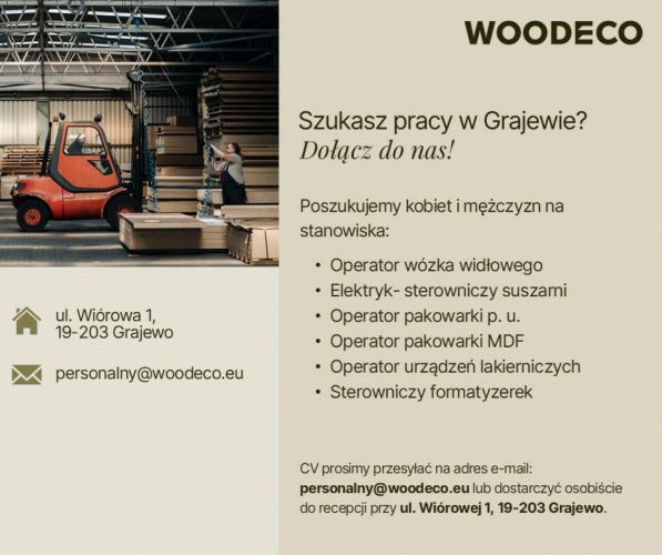Woodeco. Oferty pracy 