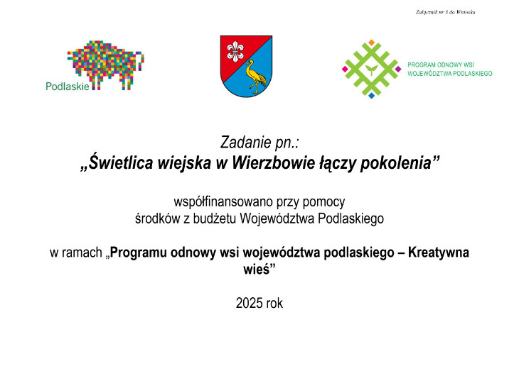 Świetlica wiejska w Wierzbowie łączy pokolenia