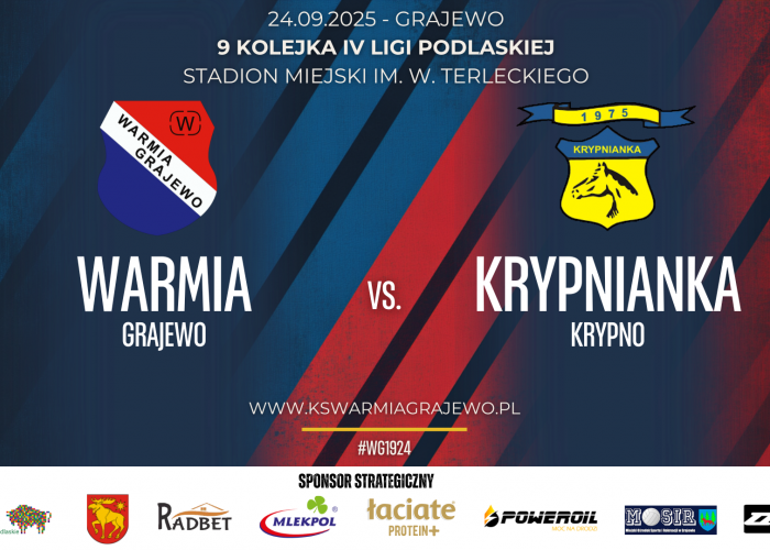 WARMIA Grajewo  - KRYPNIANKA Krypno 3:2 