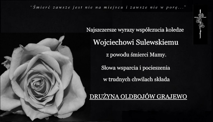 Kondolencje Wojciechowi Sulewskiemu