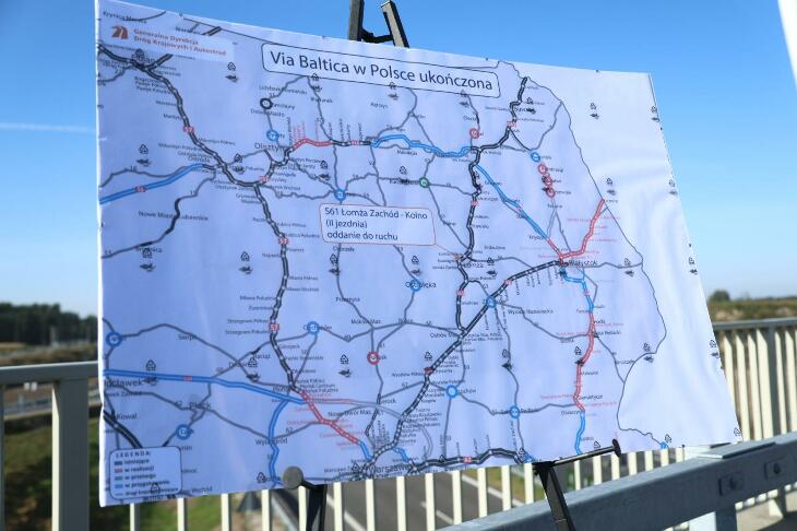Via Baltica - dwie jezdnie na całej długości