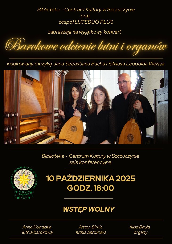 Barokowe odcienie lutni i organów - zaproszenie
