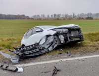 Poważny wypadek na trasie Biała Piska - Szczuczyn