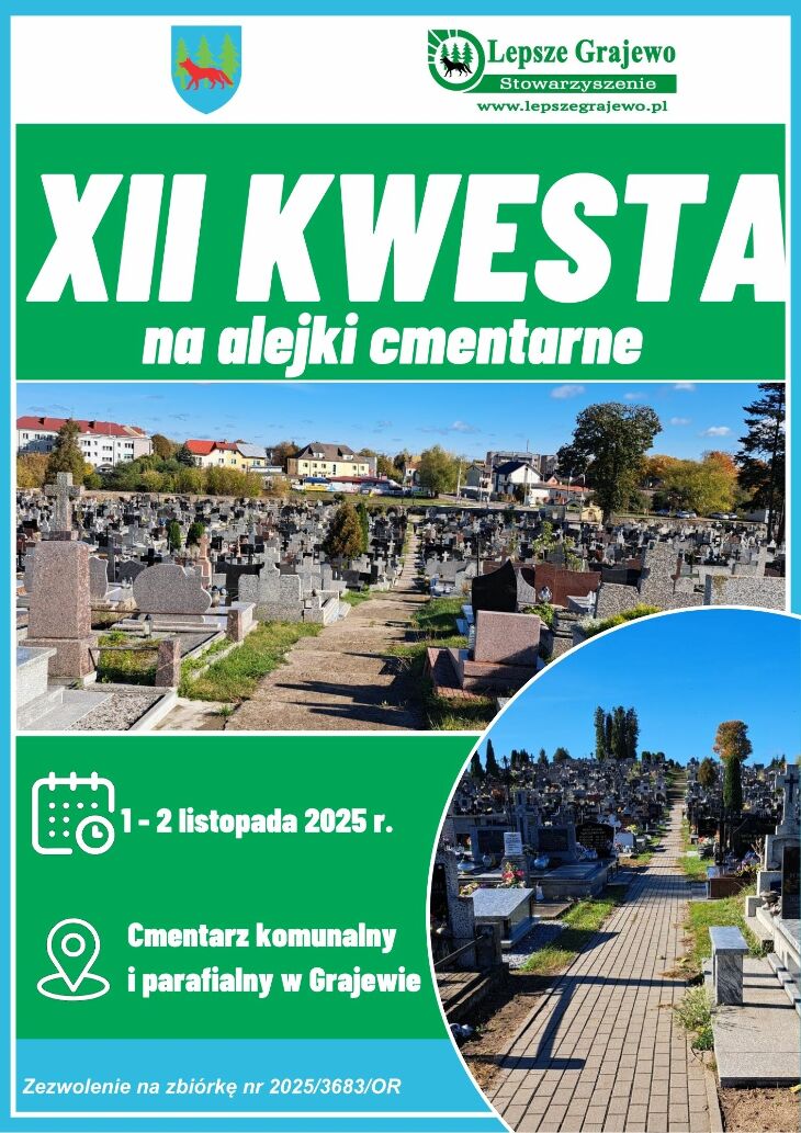 XII kwesta na alejki cmentarne, 1-2 listopada