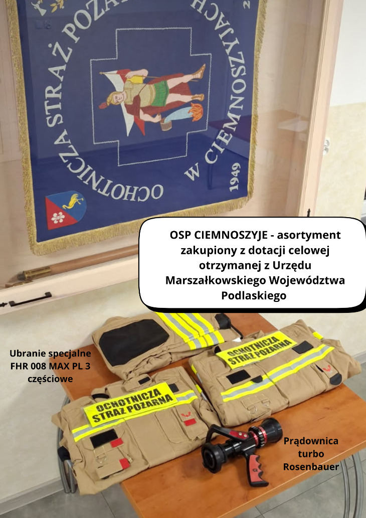 Dotacja na wsparcie Ochotniczych Straży Pożarnych