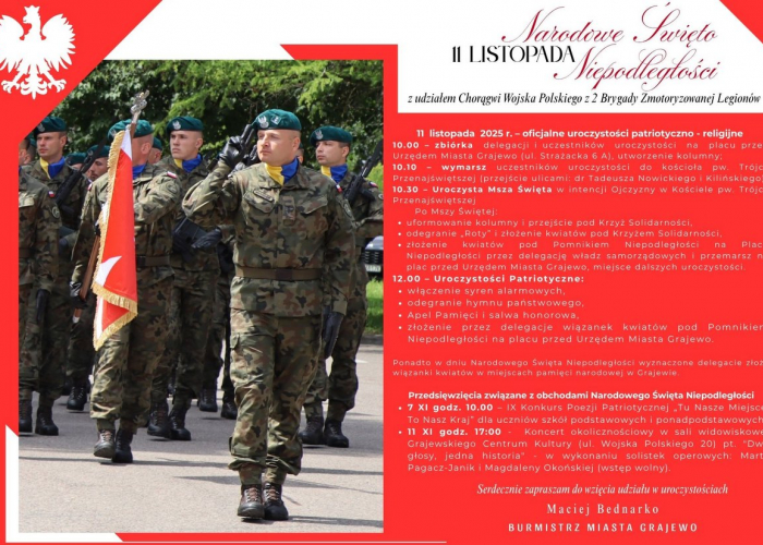 11 listopada - Narodowe Święto Niepodległości