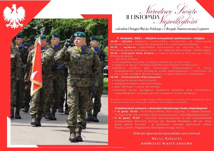 11 listopada - Narodowe Święto Niepodległości