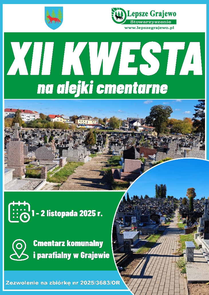 XII kwesta na alejki cmentarne, 1-2 listopada