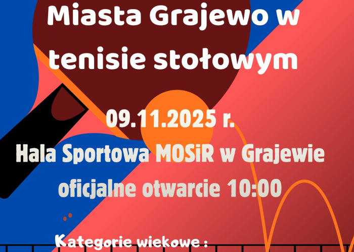 Mistrzostw Miasta Grajewo w tenisie stołowym