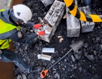 Papierosowa kontrabanda w pociągu towarowym