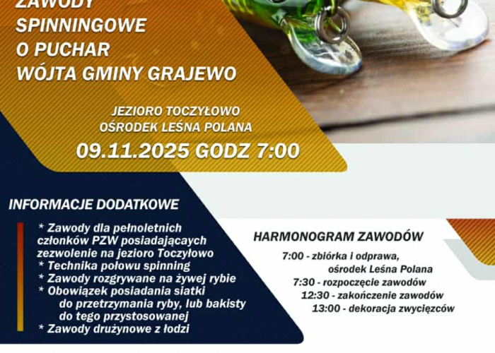 Zawody otwarte spinningowe (9.11)