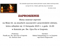 Msza św. za zmarłych nauczycieli i pracowników oświaty