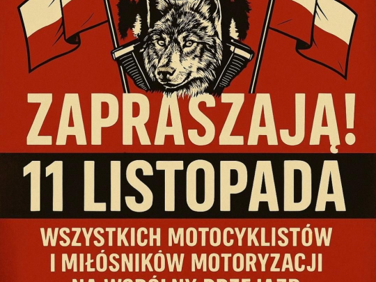 Motoparada z okazji Dnia Niepodległości (11.11)