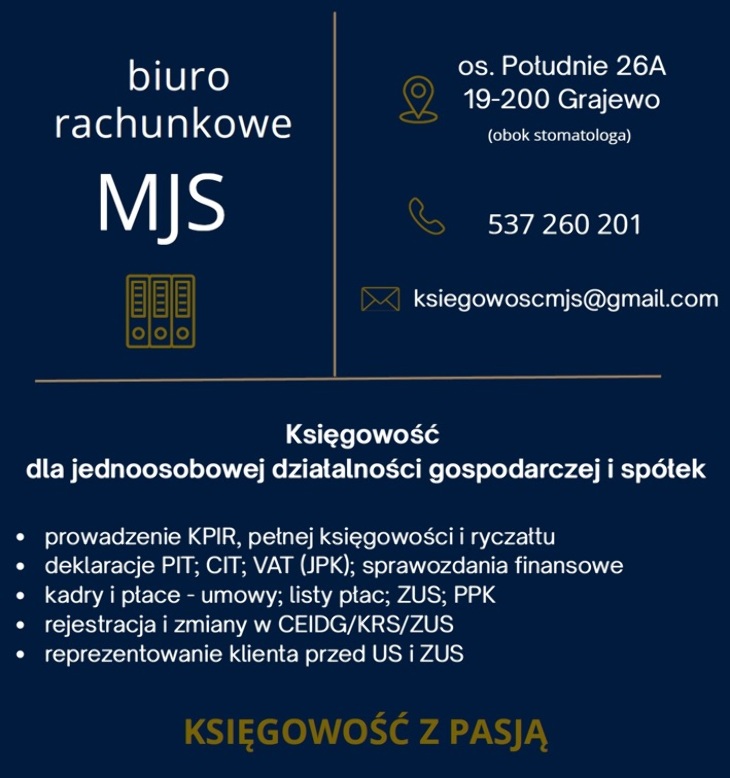 MJS Biuro rachunkowe - księgowość z pasją!