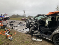 Poważny wypadek koło Knyszyna