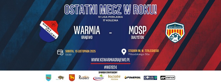 Warmia. Ostatni mecz rundy jesiennej