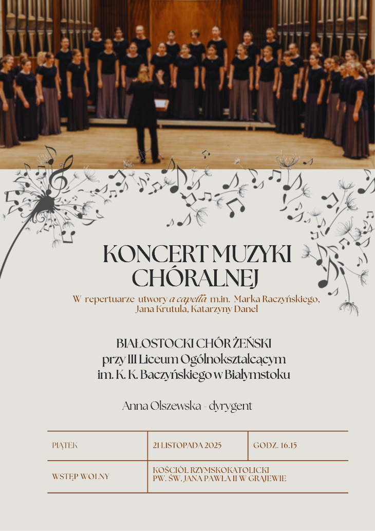 Dwa koncerty w Grajewie - 21.11.2025 piątek