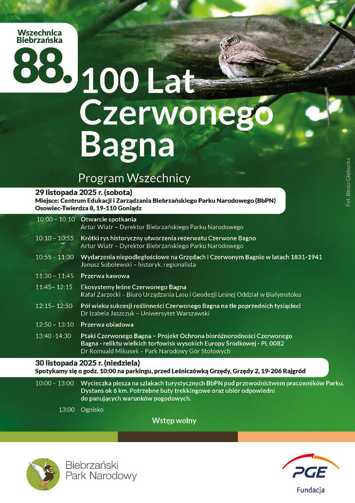 Zapraszamy na 88 Wszechnicę Biebrzańską 