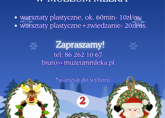  Mikołajkowe warsztaty w Muzeum Mleka