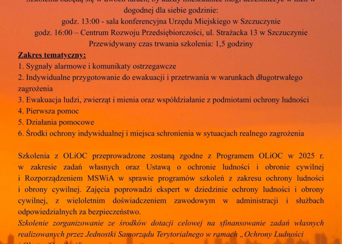 Szczuczyn: Ogłoszenie