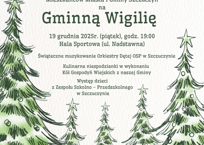 Szczuczyn: Gminna Wigilia (19.12.)