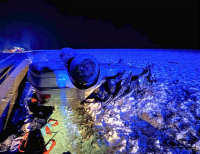 Wypadek na trasie Wąsosz - Ławsk