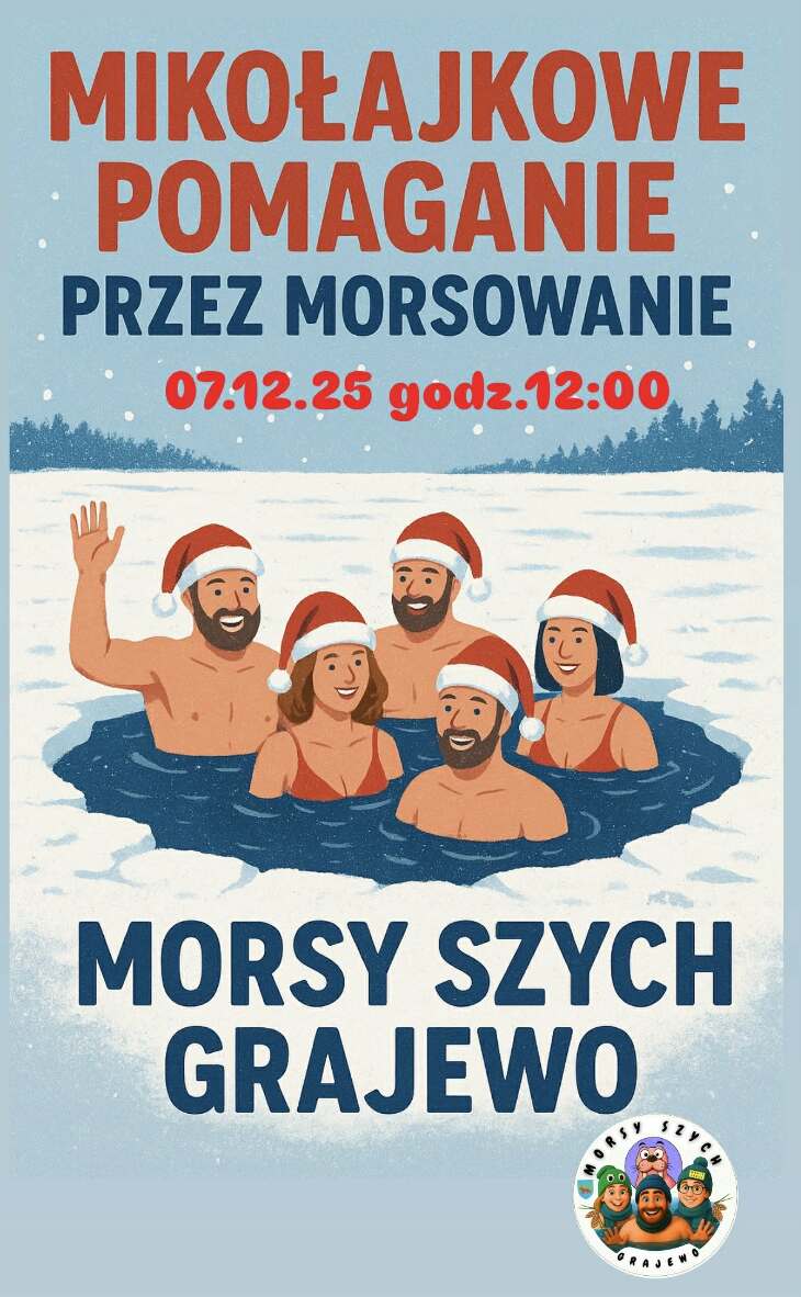 Mikołajkowe Morsowanie - Ciepło serc w zimnej wodzie