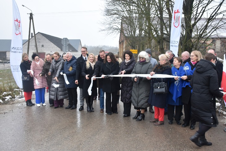 Oficjalne otwarcie drogi Bęćkowo - Zacieczki
