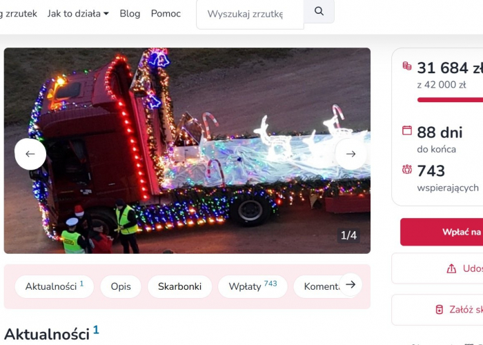 Surowa kara dla kierowcy mikołajkowej ciężarówki