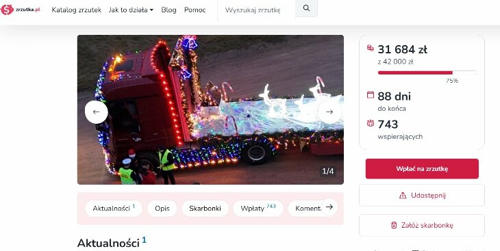 Surowa kara dla kierowcy mikołajkowej ciężarówki