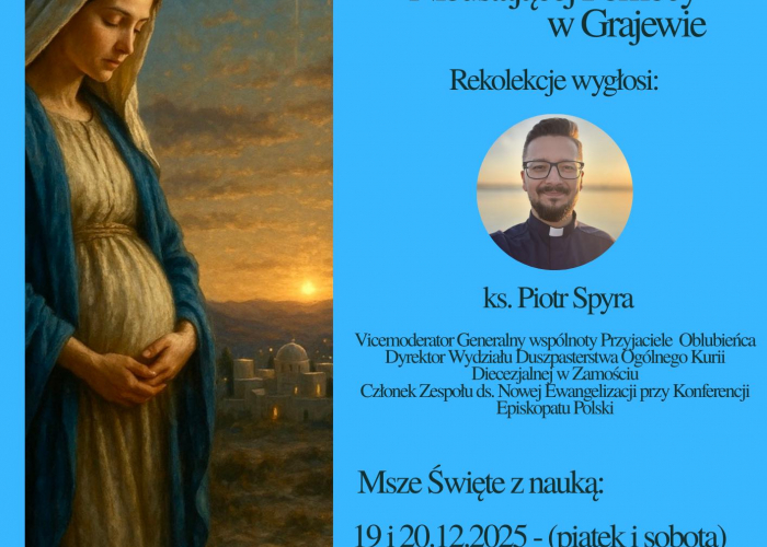 Rekolekcje adwentowe w parafii p.w. MBNP