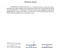 Zarząd PEC Sp z o.o. informuje