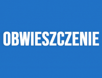 Obwieszczenie Wójta Gminy Wąsosz
