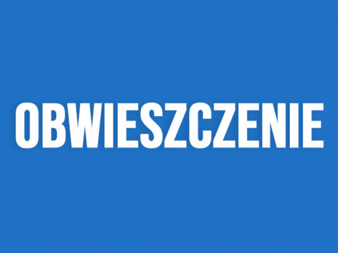Obwieszczenie Wójta Gminy Wójta