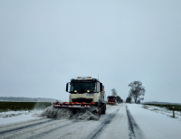 Zima zaskoczyła kierowców ciężarówek 