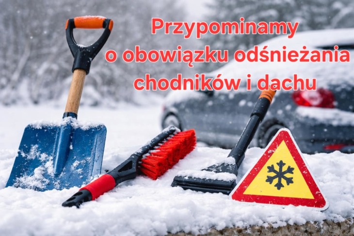 Kara za nieodśnieżony chodnik i dach