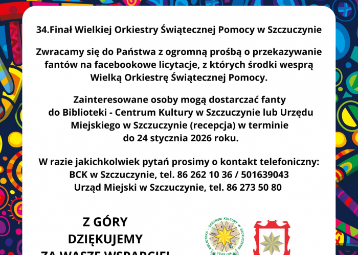 Szczuczyn: 34. Finał WOŚP w Szczuczynie
