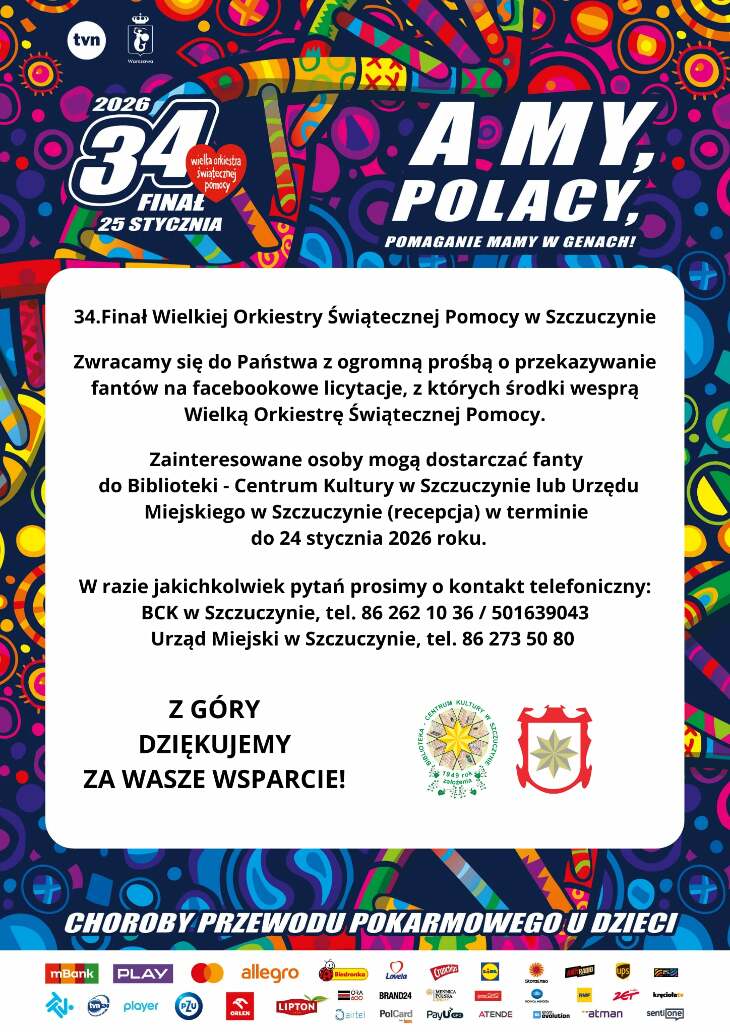 34. Finał WOŚP w Szczuczynie