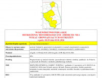 Ostrzeżenia meteorologiczne