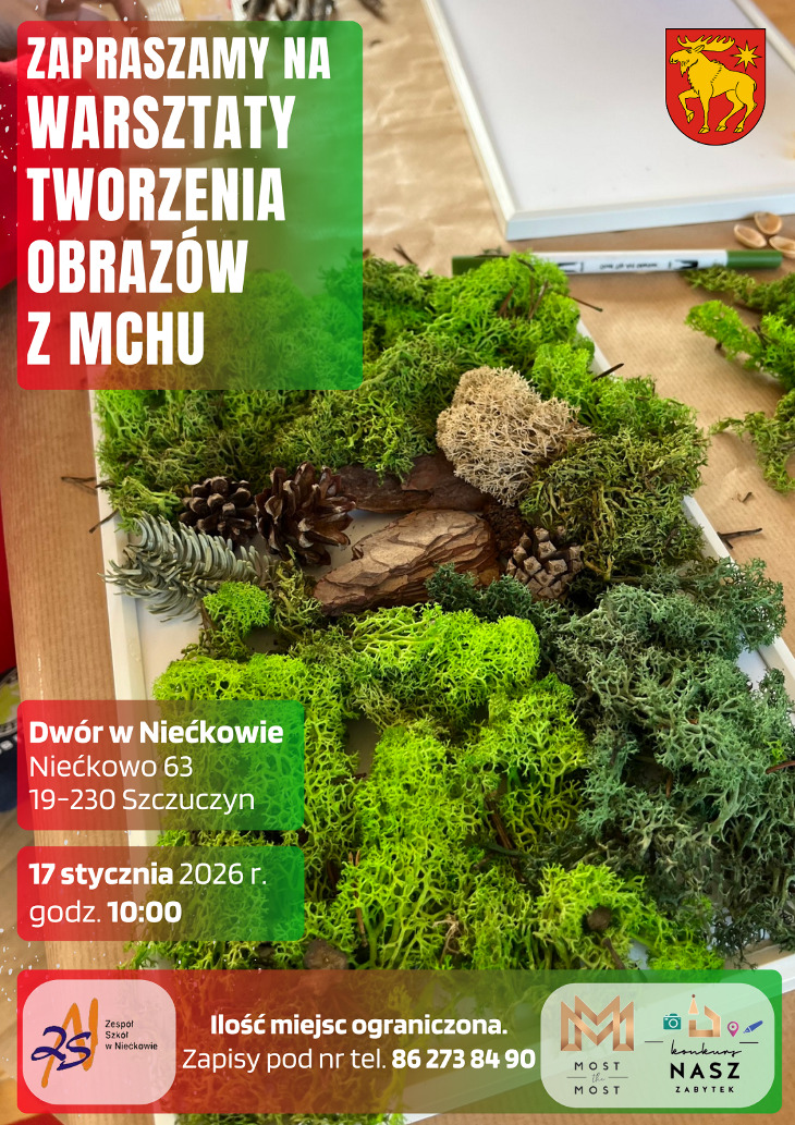 Zaproszenie na Warsztaty Tworzenia Obrazów z Mchu
