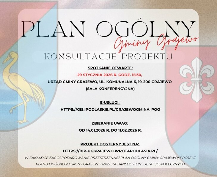 Ogłoszenie Wójta Gminy Grajewo (13.01)