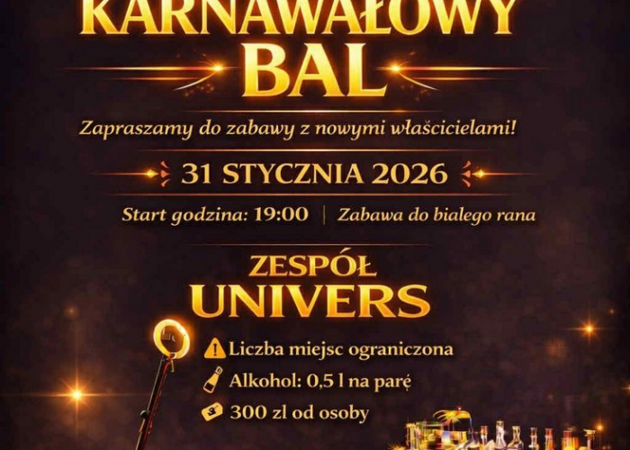 Bal Karnawałowy z nowymi właścicielami Dworku Victoria! (31.01)