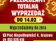 Totalna WYPRZEDAŻ ekspozycji wydłużona do 14.02 - Neopunkt Grajewo!