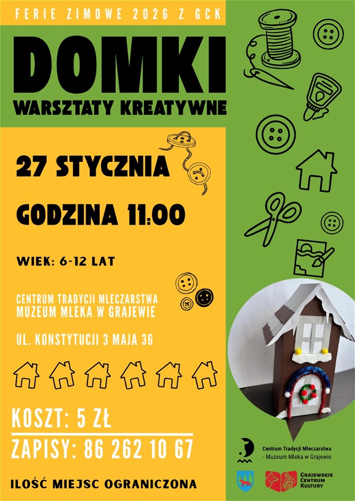 Ferie z GCK w Muzeum Mleka - Domki