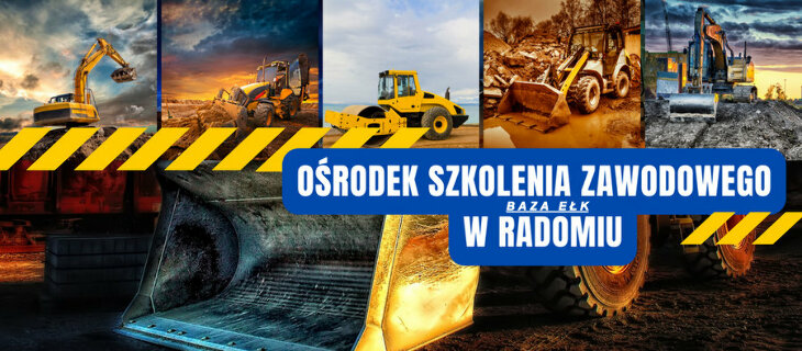 Nabór na kursy operatorów - koparkoładowarka, koparka, ładowarka, walec