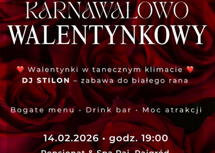 Bal Karnawałowo - Walentynkowy w Raju! (14.02)