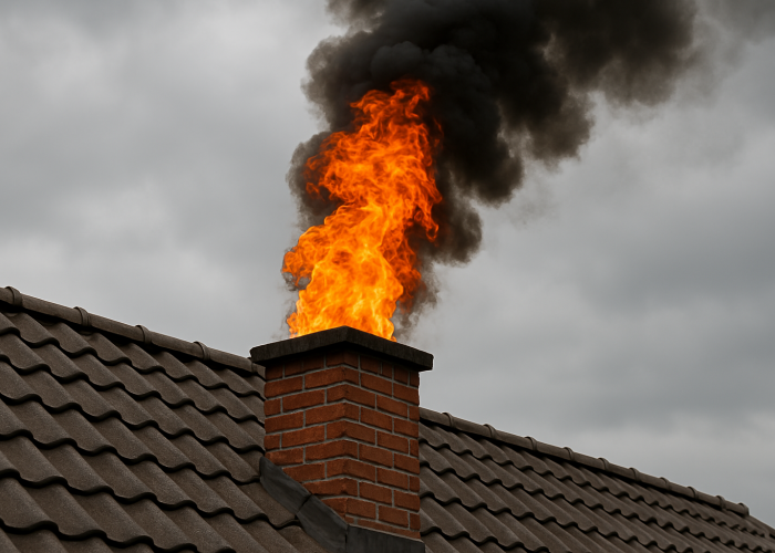 Straż Grajewo - duża ilość pożarów sadzy w kominie !