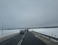 Osobówka dachowała przed Grajewem