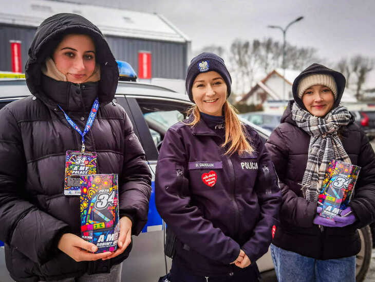 WOŚP - policjanci czuwali nad wolontariuszami i porządkiem
