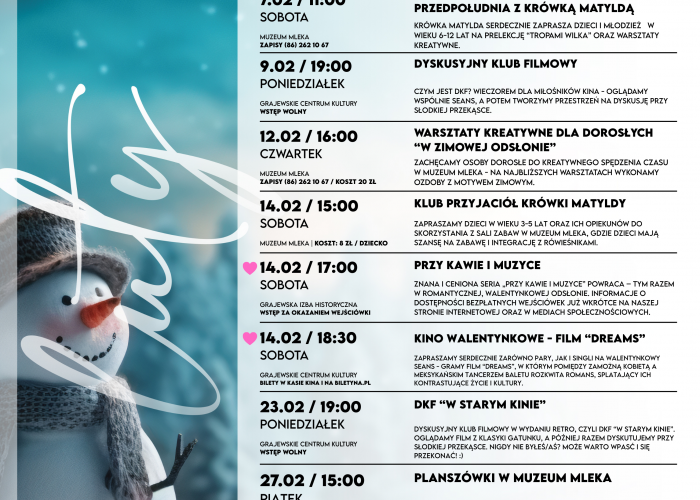 Luty w Grajewskim Centrum Kultury